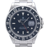 ROLEX GMT-Master II Single Buckle 16700 All Tritium Men's Watch SS 40372 — Very Good
