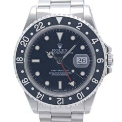 ROLEX GMT-Master II Single Buckle 16700 All Tritium Men's Watch SS 40372 — Very Good