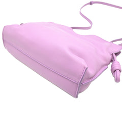 Loewe Flamenco Clutch Mini Bag Women's Shoulder A411FCx237 Leather Purple — Like New