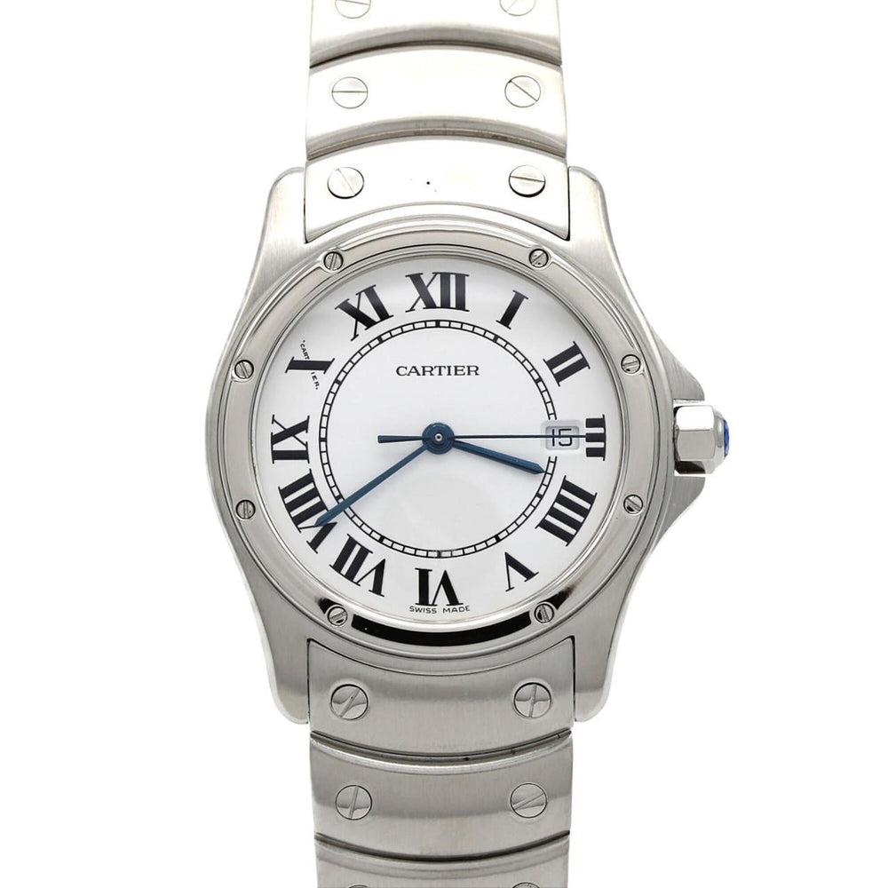 Cartier Santos Round MM W20027K1 SS Quartz Watch — Very Good