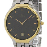 OMEGA De Ville Symbol K18 Gold Steel Quartz Mens Watch 196.0316 Polished — Very Good