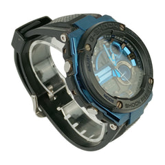 CASIO Casio Watch G-SHOCK G-STEEL G-Shock G-Steel GST-200CP-2AJF Black & Blue Dial Resin Stainless Steel Men's Digital Quartz — Good