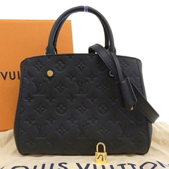 Like new Louis Vuitton Monogram Empreinte Montaigne BB M41053 Bag Noir — Like New