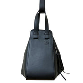 LOEWE Hammock Small Leather Shoulder Bag 387.30.S35 Black Women's — Like New