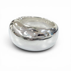 CHANEL 925 Logo Design Ring, Silver Accessory, Weight 18.8g, Women's — Like New