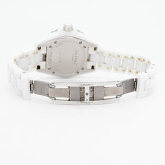 Chanel J12 Diamond H1628 White Dial Women's Watch — Good