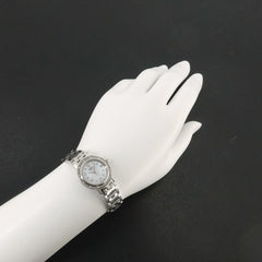 Hermes Clipper Nacre CL4 230 Women's Watch, 12-Diamond Bezel, White Shell, Quartz Watch — Very Good