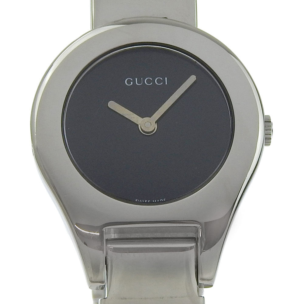 Gucci GUCCI watch 6700L stainless steel black quartz analog display dial women's — Good