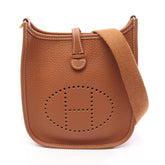 Hermes Evelyne Amazon TPM Shoulder Bag/Handbag, Leather, Taurillon Clemence, Brown Tone — New - Store Return