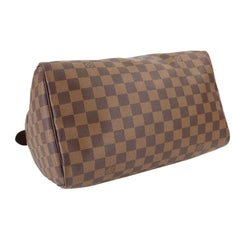 Louis Vuitton Damier Speedy 30 Handbag, Ebene Brown, N41531, Gold Hardware — Like New
