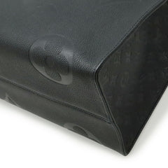 LOUIS VUITTON Monogram Empreinte On the Go GM Tote Bag, Large Shoulder Noir Black, M44925 — Like New