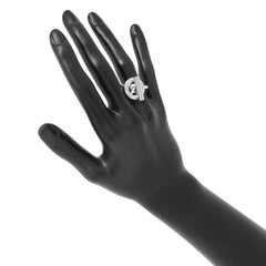 Hermes Croisette MM ring, SV925 silver, ring size 52. HERMES ring — Like New