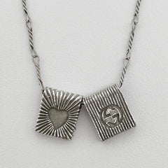 GUCCI Interlocking Necklace, SV925 Silver, Women's — Like New