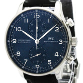 IWC Portuguese Chronograph Steel Automatic Watch IW371491 Polished — Very Good