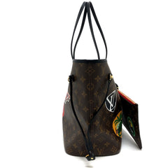 LOUIS VUITTON Louis Vuitton M42844 World Tour Neverfull MM Tote Bag Handbag Monogram Macassar Canvas Women's Brown Similar — Like New