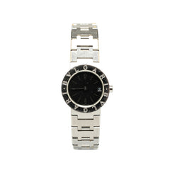 BVLGARI Watch BB23SS Quartz Black Dial Stainless Steel Women's — Good