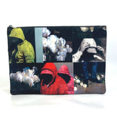 CHRISTIAN DIOR 2FBCA161XXQ Francois Barr Pouch Clutch bag Black Multicolore — Like New