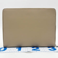 FENDI clutch bag 7N0167 beige leather men's and women's — New - Store Return