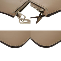 Like New Louis Vuitton Hina MM Pouch, Leather, Brown, LV 1988 LOUIS VUITTON — Like New
