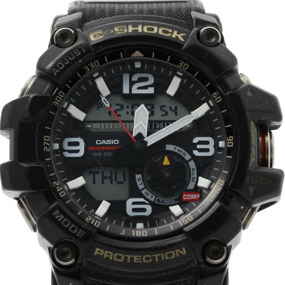 CASIO G-SHOCK MASTER OF G LAND MUDMASTER GG10001AJF Men's Digital-Analog Watch in Black Resin/Stainless Steel — Good