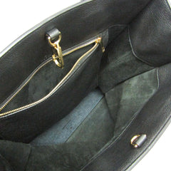 Gucci Logo Medium 674850 Women,Men Leather Shoulder Bag,Tote Bag Black — Like New