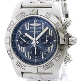 BREITLING Chronomat 44 Japan LTD MOP Steel Mens Watch AB0111 Polished — Very Good