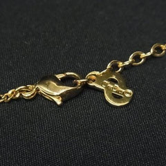 Christian Dior Gold Metal Rhinestone Necklace for Women — Like New