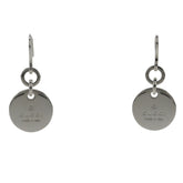 Gucci GUCCI Trademark Earrings Logo Round Silver 925 Approx. 12.1g Women's — Like New