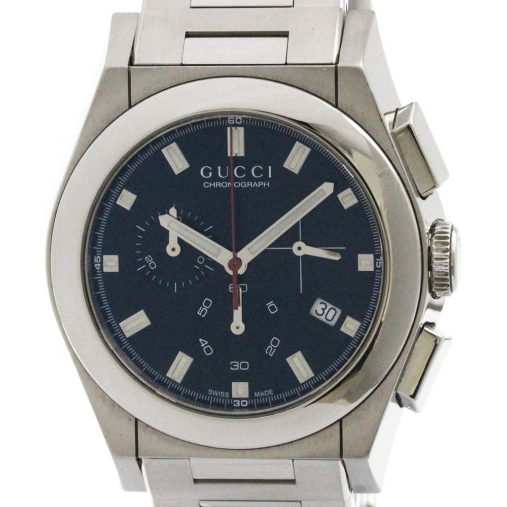 GUCCI Pantheon Stainless Steel Quartz Mens Wtatch YA115235 — Very Good