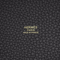 Hermes Picotin Lock PM Handbag, Leather, Taurillon Clemence Women's, Navy Blue — New - Store Return