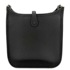 Hermes Evelyne TPM Shoulder Bag for Women, Small, Black Leather, Gold Hardware, 2024 Model, with W Stamp, Crossbody Bag — Like New