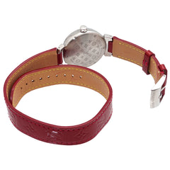 Louis Vuitton Tambour Heart Pomme d'Amour Q1314 Women's Watch 12P Diamond Red Quartz — Very Good