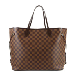 Louis Vuitton Damier Neverfull GM Tote Handbag, Ebene Cerise, N51106, Gold Hardware — Like New