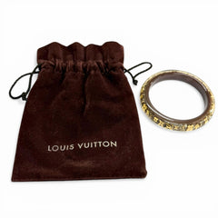 LOUIS VUITTON M65867 Bracelet Inclusion TPM Monogram Bangle Clear Brown Gold with Dust Bag Women's — Like New