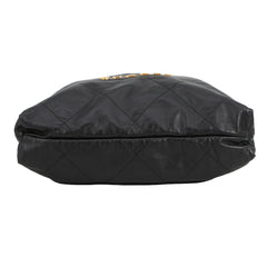 Chanel Backpack, 22 Large, Shiny Calf Leather AS3313, CHANEL Handbag, Black, Women's — Like New