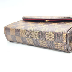 LOUIS VUITTON Florentine Pochette N51856, Special Order Order, Women's, Damier Canvas, Ebene Brown — Like New