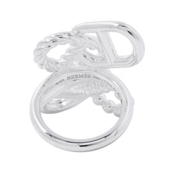 Hermes Chaine d'Ancre A II Multi-Link Ring, SV925 Silver, Ring Size 52. (HERMES ring) — Like New
