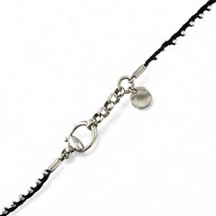 Gucci Horsebit Necklace, 925 Sterling Silver, Black, Approx. 8g, Unisex — Like New