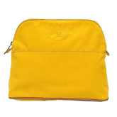 Hermes HERMES Bolide Pouch GM TROUSSE BOLIDE Cotton Canvas Yellow — Like New