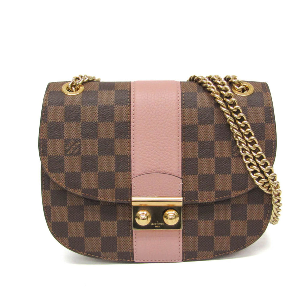 Louis Vuitton Damier Wight N64418 Women's Shoulder Bag Brown,Pink — Like New