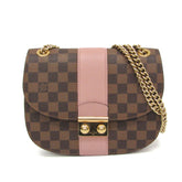 Louis Vuitton Damier Wight N64418 Women's Shoulder Bag Brown,Pink — Like New