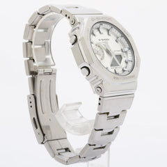 CASIO G-SHOCK 2100 Series GM-2110D-7AJF Silver Stainless Steel x Resin Men's Watch — Good