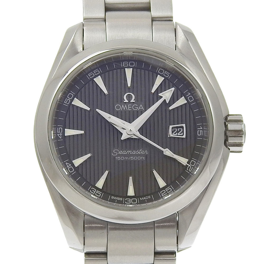 Like New Omega Seamaster Aqua Terra Date 150m Water Resistant 231 10 61 06 001 Gray Dial Stainless Steel Quartz 30mm — Like New