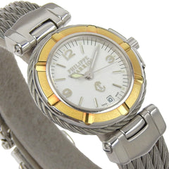 CHARRIOL Wristwatch 53.97.3654 Stainless Steel Quartz Analog Display White Dial Women's — Good