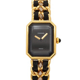 Chanel Premiere H0001 Women's Watch, Size M, Black & Gold, Quartz Movement — Very Good