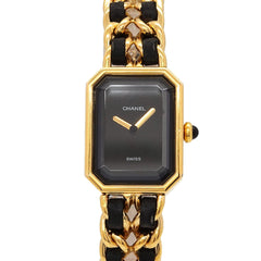 Chanel Premiere H0001 Women's Watch, Size M, Black & Gold, Quartz Movement — Very Good