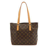 Louis Vuitton Monogram Cabas Piano Tote Handbag, Brown, M51148, Gold Hardware — Like New
