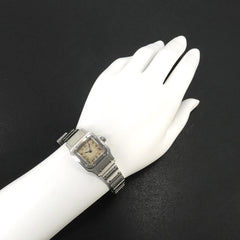 Cartier Santos Galbee SM W20024D6 Women's Watch, Ivory, Quartz Watch — Like New