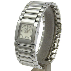 Baume & Mercier Catwalk Watch 12P Diamond MV045219 Stainless Steel Quartz Analog Display White Dial Ladies — Very Good