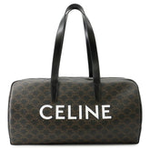 Celine Boston bag, Triomphe leather, 113852BZK, handbag — Like New